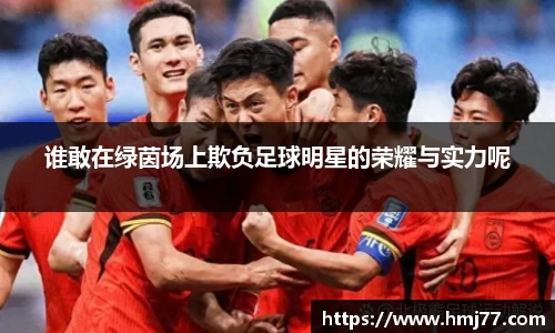 谁敢在绿茵场上欺负足球明星的荣耀与实力呢